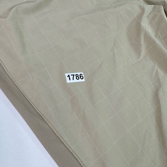 Athleta Brooklyn Textured Jogger Pants Womens 22 Tan Checkered Pockets Pull On - Picture 10 of 10